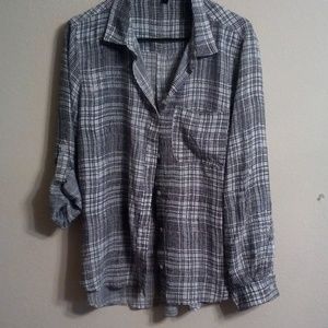 Velvet heart button down